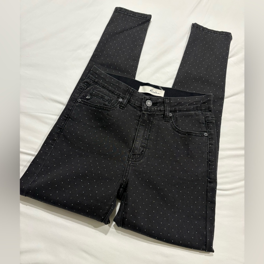KanCan Black Polka Dot Skinny Jeans 3/25